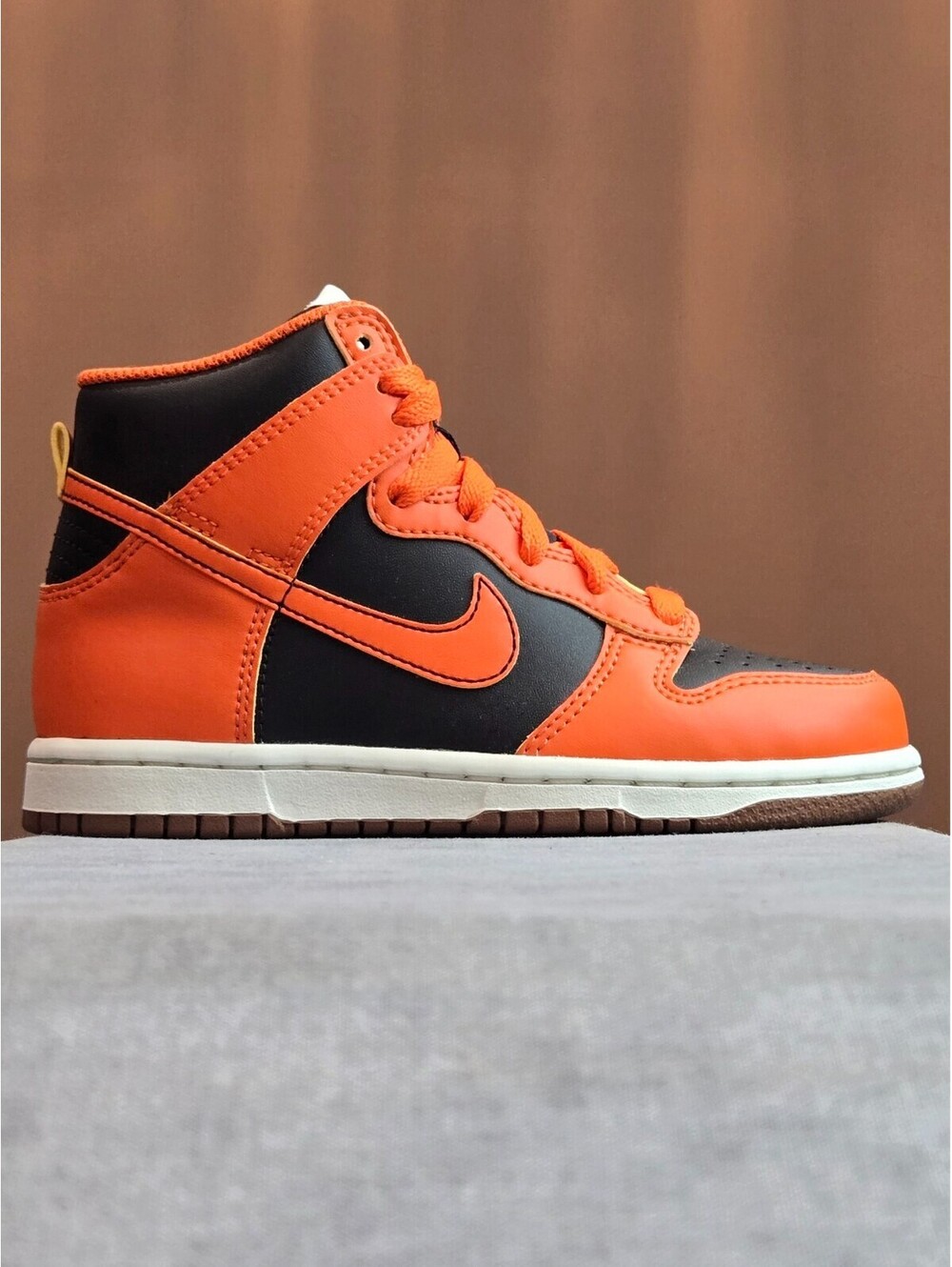 Nike Dunk High "Halloween Pumpkin" - Black Safety Orange (DD2314-004) Size 12C
